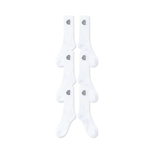 ASSC Classic 3-Pack Socks - White