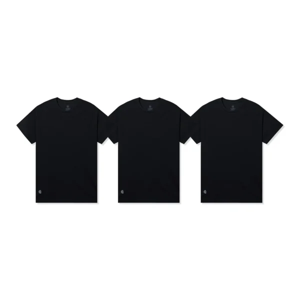 ASSC Mini Logo Undershirt 3-Pack - Black