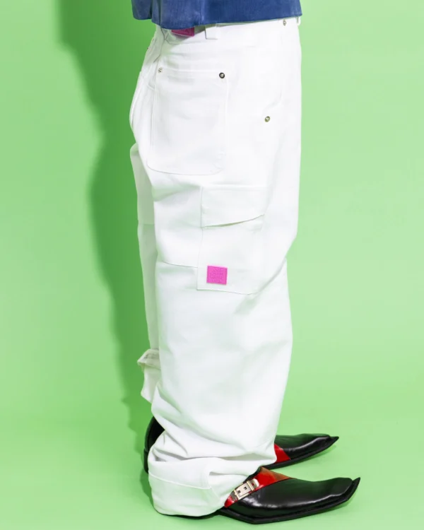 Mechanic Pants - White Denim - Image 2